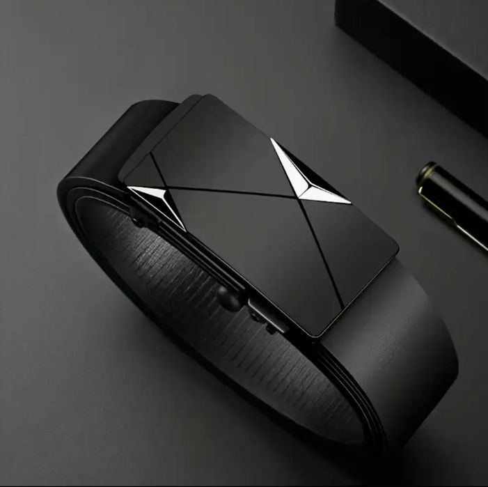 Мъжки комплект от 3 броя Елегантно/официални кожени колани -9%Промоция