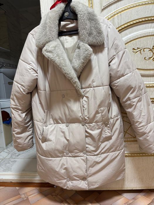 Белый куртка зимный