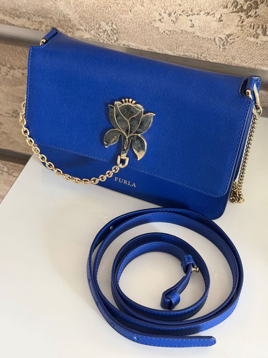 Тъмносиня чанта FURLA