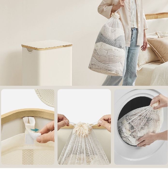 Кош за пране 90л SONGMICS