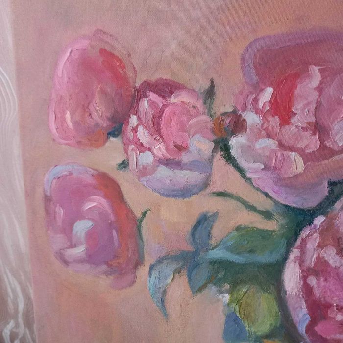 Картина Тюльпаны  холст масло  живопись