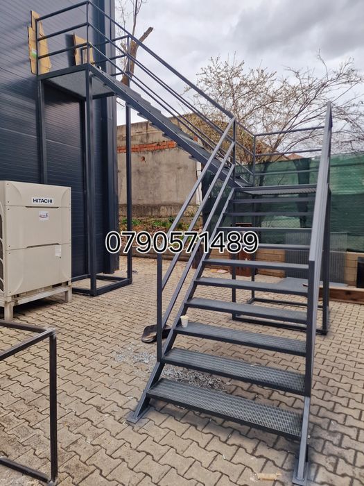 Scari metalice galvanizate de incendiu