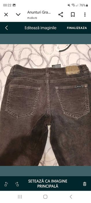 Pantaloni Casuals, catifea C&A, marimea 33/32