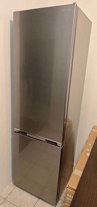 Combina frigorifica SHARP, 288 l, H 180cm, inox, nano frost, LED,