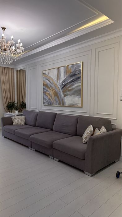 Продам диван серый