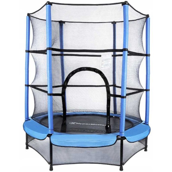 Мини батут с мрежа за безопасност – Компактен и забавен избор за деца