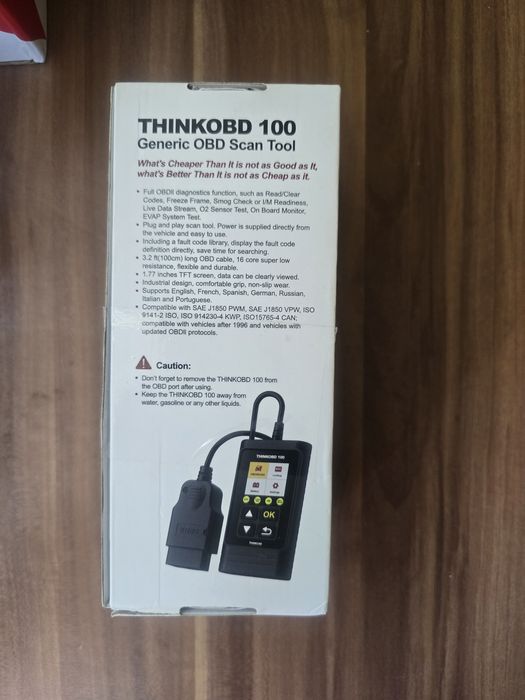 OBD2 скенер за автодиагностика Thinkcar ThinkOBD 100 – чистене на грешки