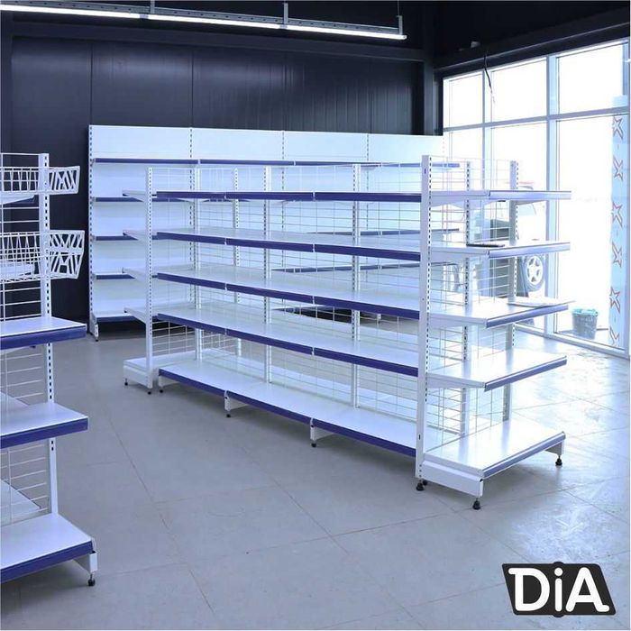 Металлический стеллаж сборный, торговые стеллажи, железная мебель asts