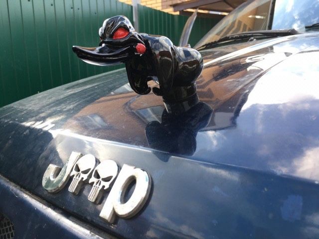 Здая утка на капот