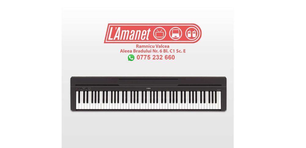 Pian Digital Portabil Yamaha Digital Piano P-45 Black Stare Buna