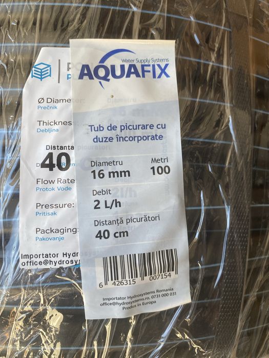 Furtun pentru irigare prin picurare