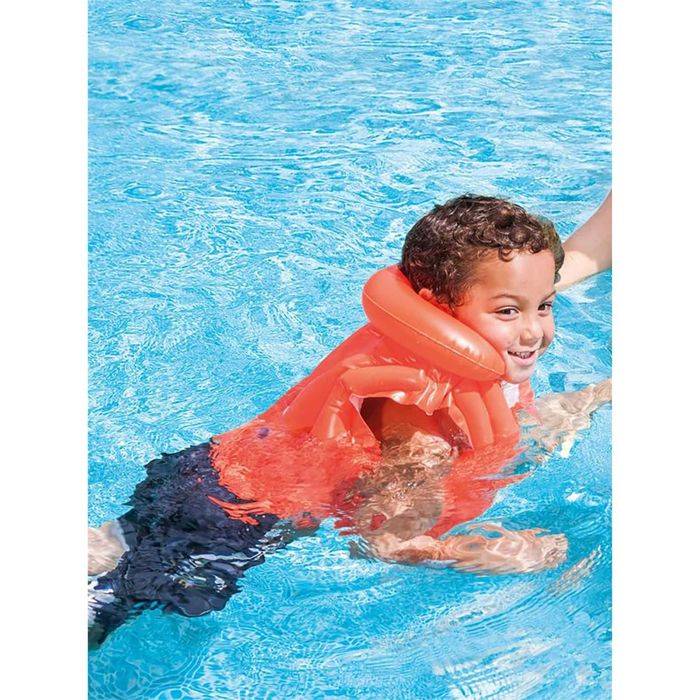 Спасителна жилетка Intex с яка 50X47 см 3-6 години оранжева