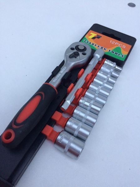 Set / Trusa Tubulare cu clichet 1/2" 3/8" 1/4" 12 piese