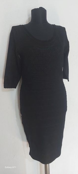 Rochie neagra mas.L, Orsay, cu fir argintiu
