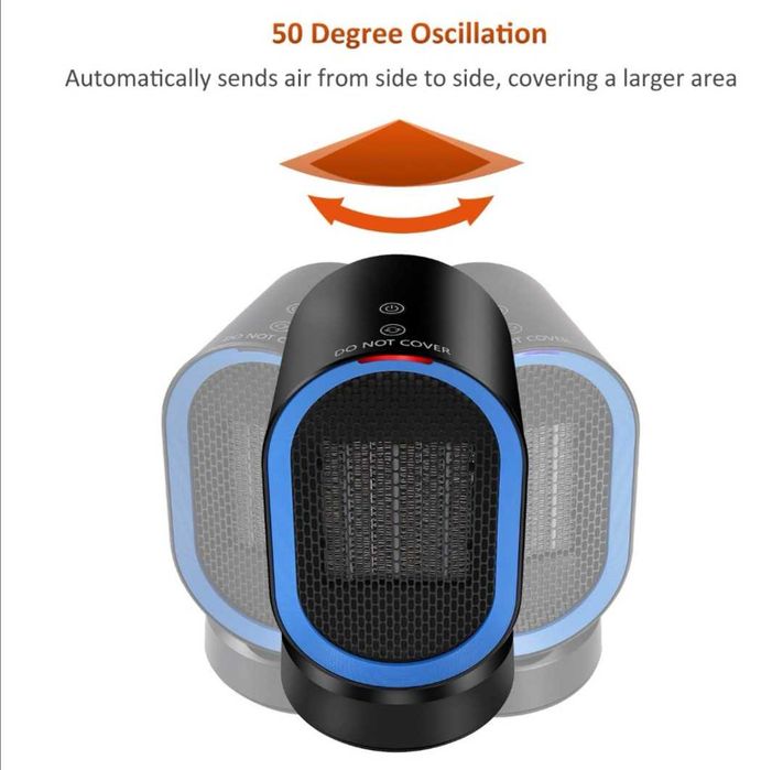 Aeroterma electrica în ceramica.