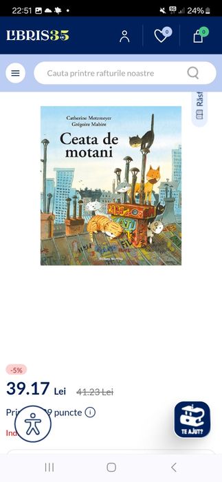 De vânzare cartea Ceata de motani