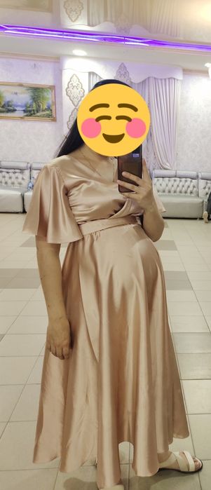 Продам атласное платье