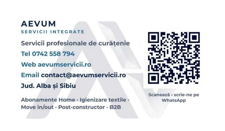 Curățenie profesională în Alba-Iulia. Abonamente de la 299 lei/lună.