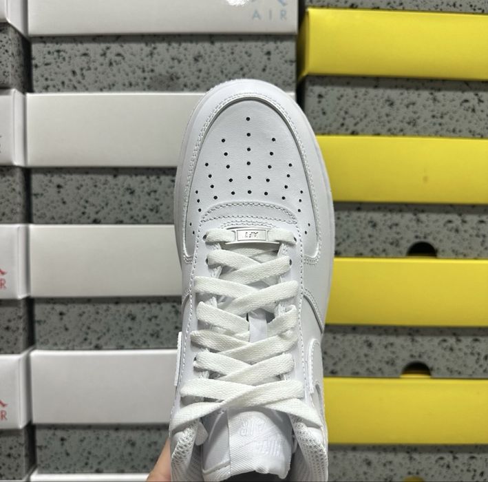 Nike Air Force 1 Low Triple White, Albi Calitate Top Top