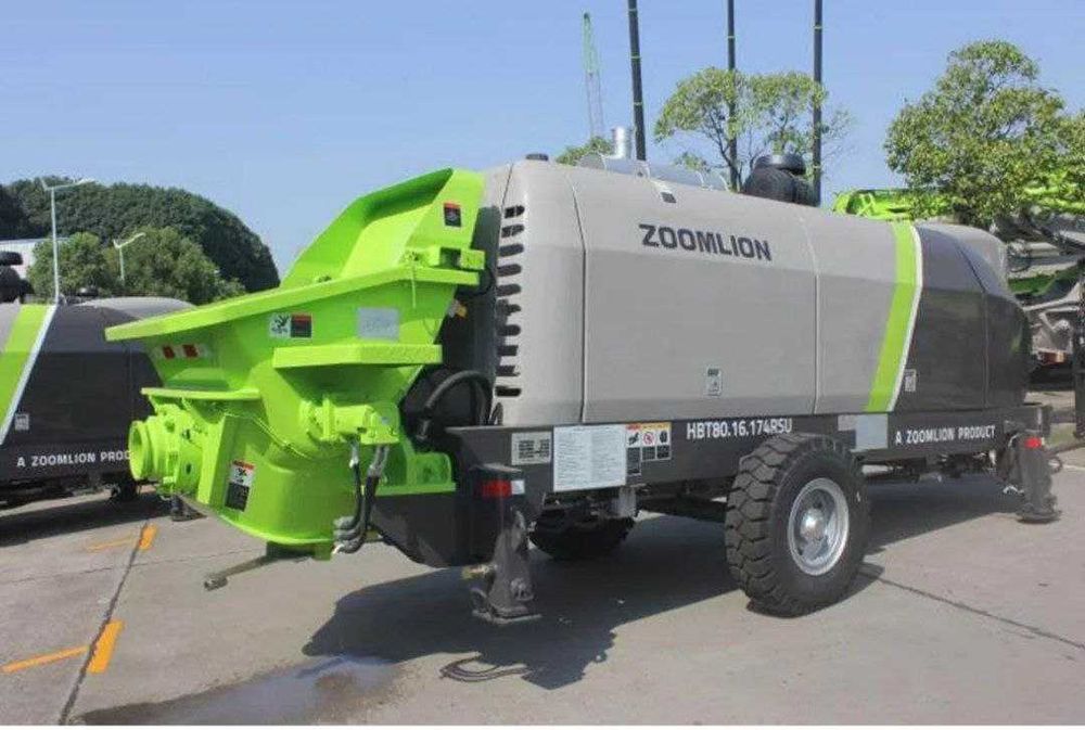 Стационарный бетононасос ZOOMLION HBT80 куб новый в наличии