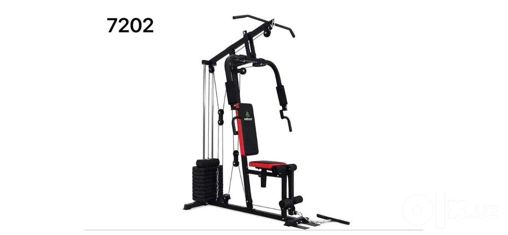 Силовой тренажёр AXELUS 7202, груз 45 кг, до 120 кг