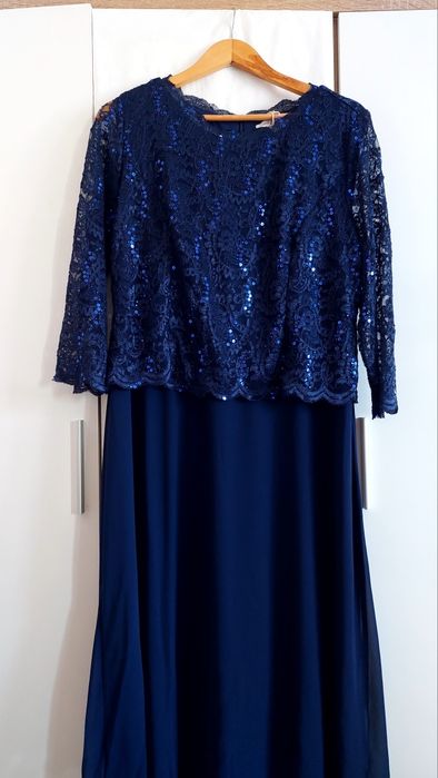 Rochie eleganta de ocazii bleumarin, nouă