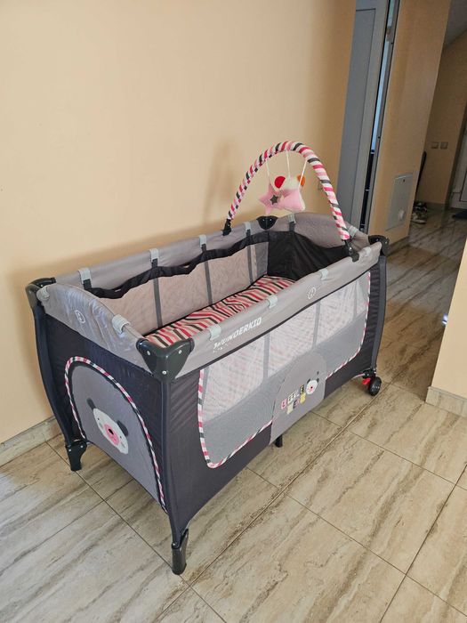 Patut pliant Wunderkid + saltea pliabila cocos Mykids