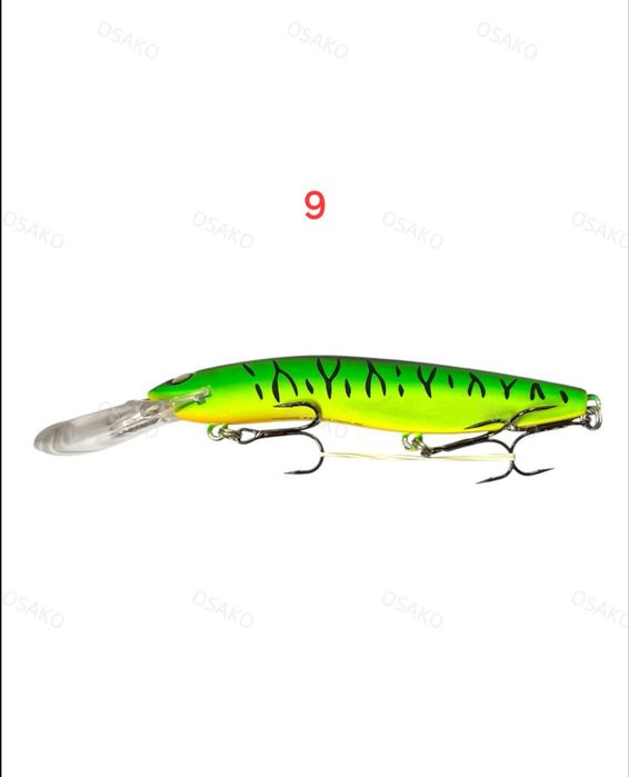 Воблери Osako  за хищници риби 8 м. дълбочина