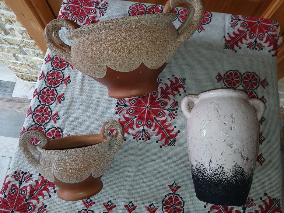 Vase din lut ghivece si vase copt