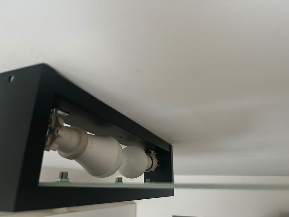 Lustra de tavan Feniks wenge lemn/sticla