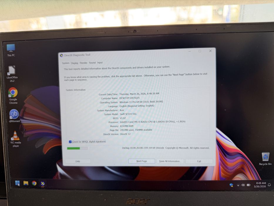 Acer i5 generatia 8.a  Placa video Nvidia 2 G super pret -899 ron