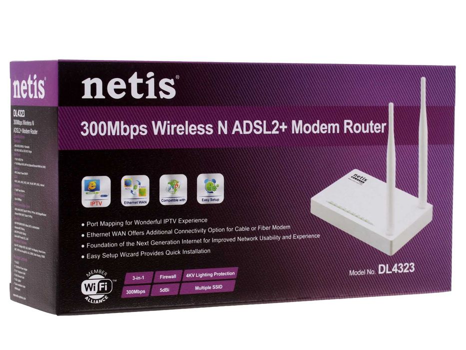 Wi-Fi роутер Netis DL4323