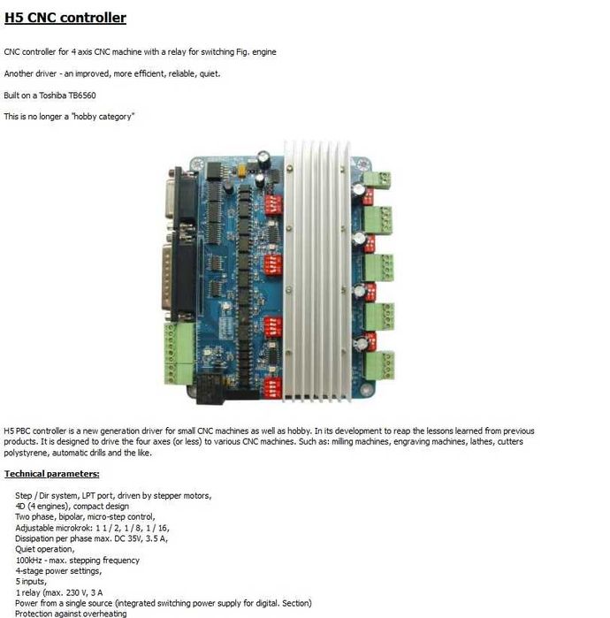 Set electronica 4 axe cnc , kit 4 axe cnc , driver cnc