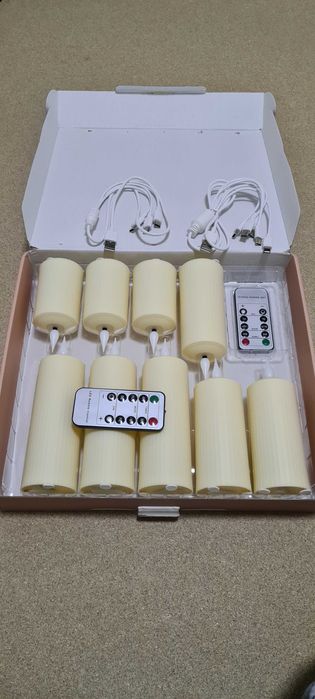 Lumanari fara flacara Out Door Set de 9 DiCandle