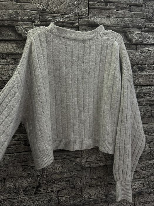 Сива дамска плетена жилетка Stradivarius - Размер M