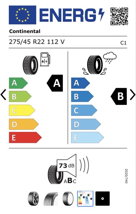 Шины Continental EcoContact 7 с шумоизоляцией (275/45 R22)