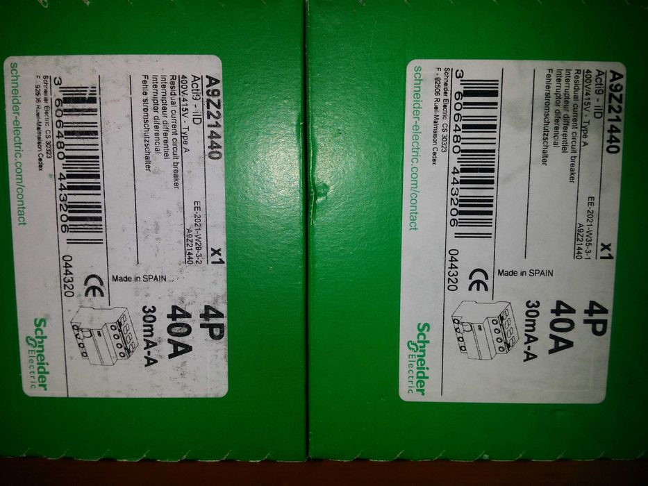 Diferentiale tip A 40A 32A Schneider, noi LICHIDARE STOC