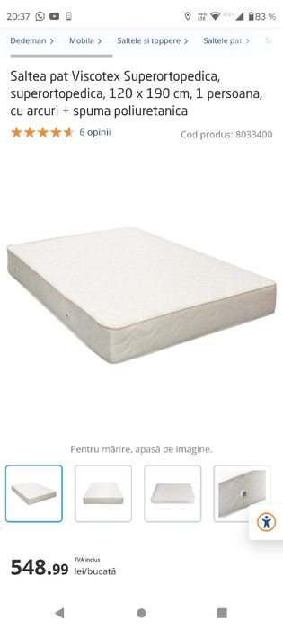 saltea super ortopedica 120×190