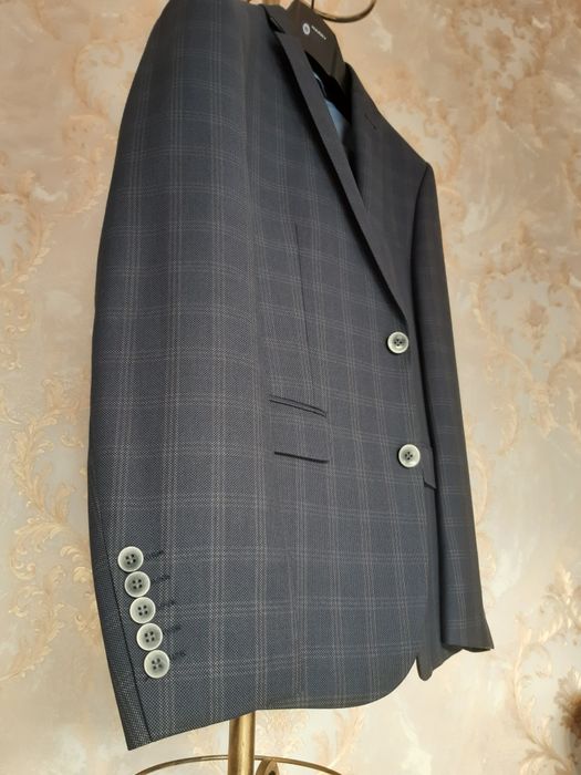 Costum bleumarin bărbătesc nou/ Set 3 piese