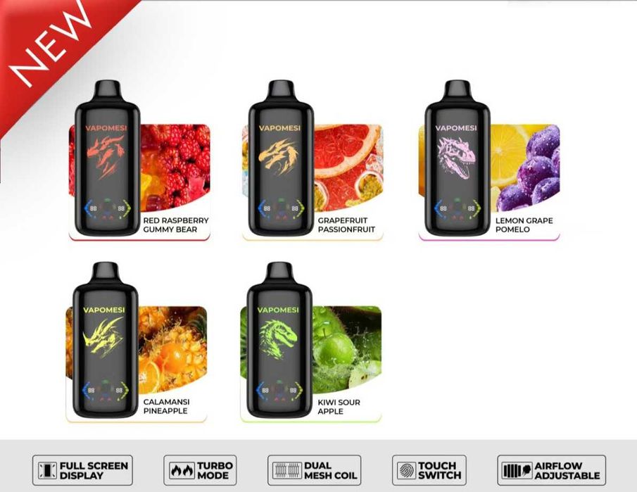 Promo 7+3gratis Vape Vapomesi DINOSAUR 50.000 Puf Pachet Nou