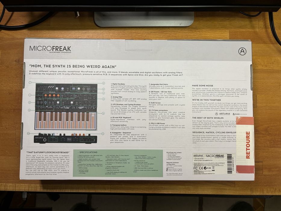 Arturia Microfreak - синтезатор с аналогов филтър