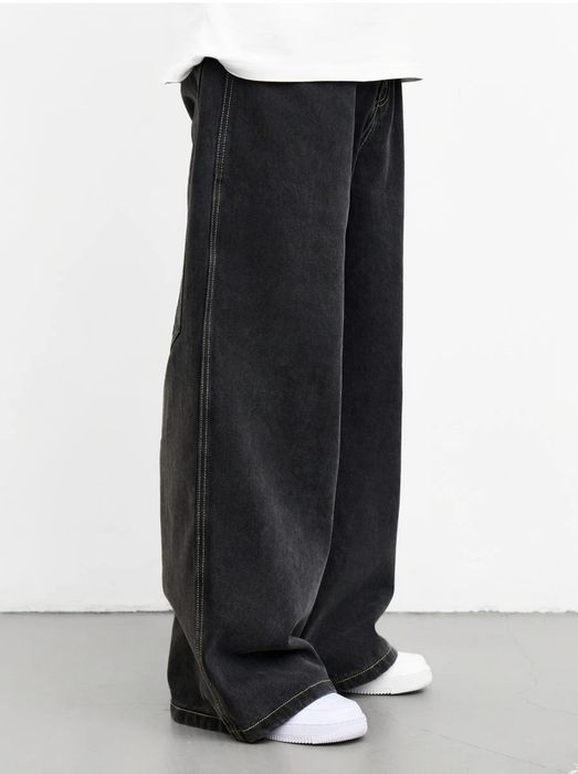 Джинсы широкие багги