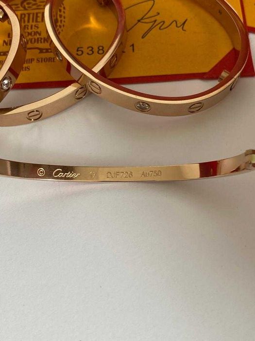Cartier LOVE Small Bracelet 17 Rose Gold 750