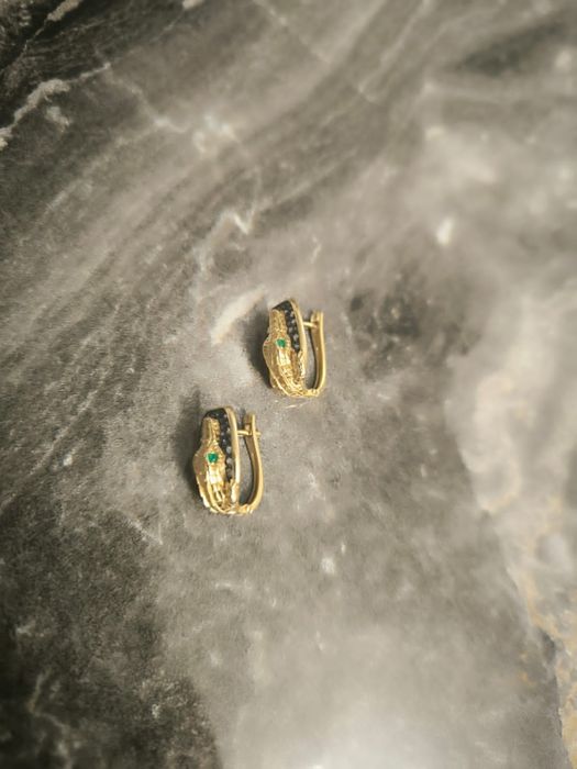 Золотые серьги 585 проба Sokolov