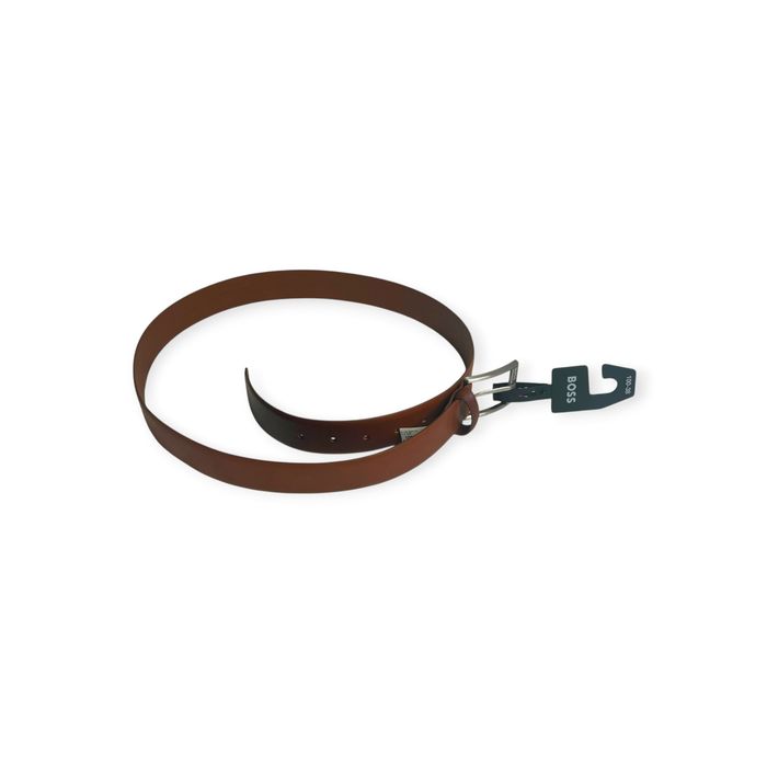 Curea BOSS din piele maro coniac, 100/38