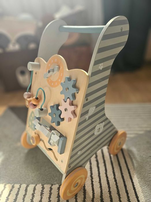 Premergator gri cu activitati tip Montessori PolarB Viga