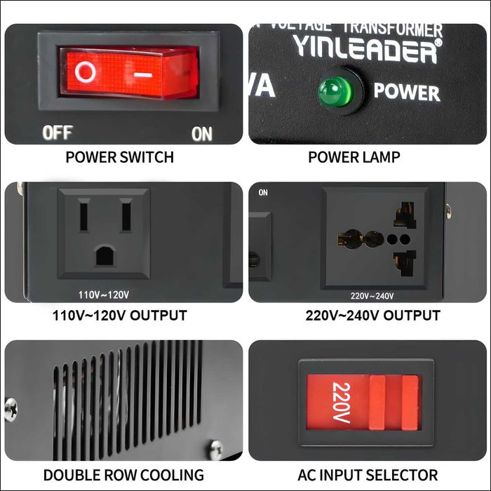Transformator de tensiune 500VA, 110V/220V, NOU, factura, garantie