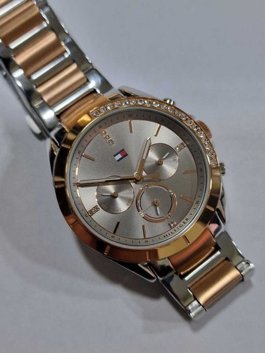 Дамски часовник Tommy Hilfiger KENNEDY, двуцветен, Rose Gold, Сребрист