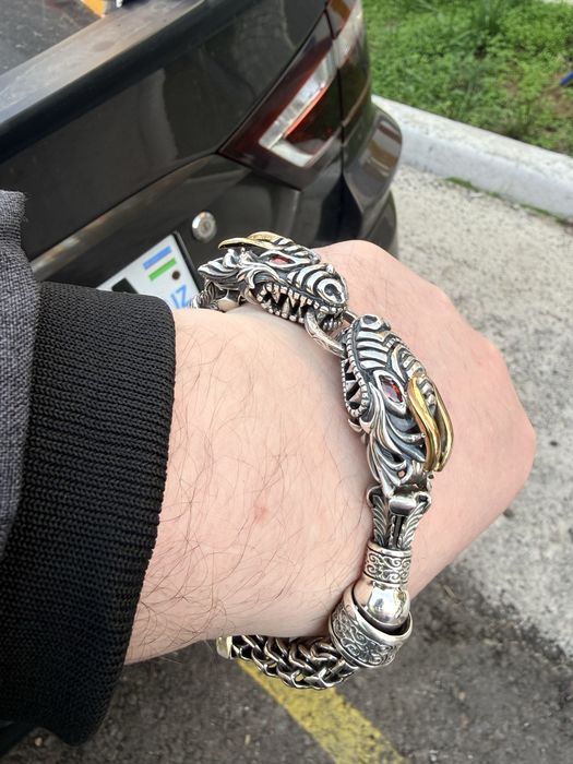 Продам Брутальный Серебрянный Браслет.