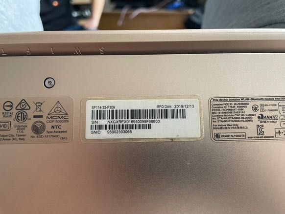 Лаптоп Acer swift